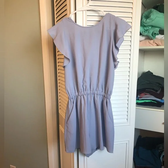 Aritzia Wilfred Fleurette Romper - Light Blue XS - Picture 3 of 6